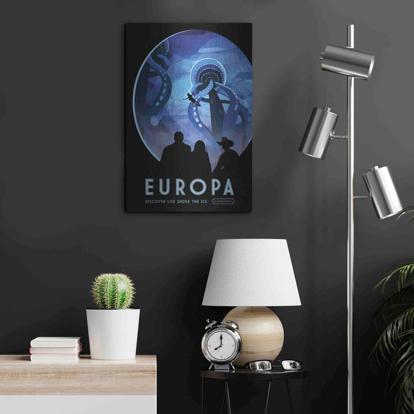 Luxe Metal Art 'Visions of the Future: Europa,' Metal Wall Art,16x24