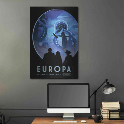 Luxe Metal Art 'Visions of the Future: Europa,' Metal Wall Art,24x36