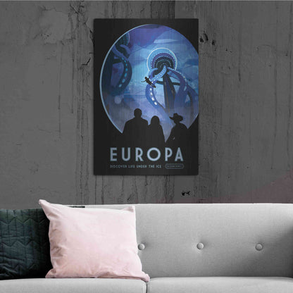 Luxe Metal Art 'Visions of the Future: Europa,' Metal Wall Art,24x36
