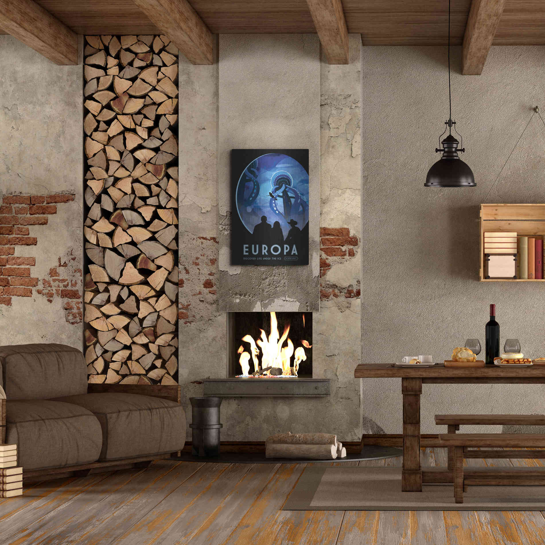 Luxe Metal Art 'Visions of the Future: Europa,' Metal Wall Art,24x36