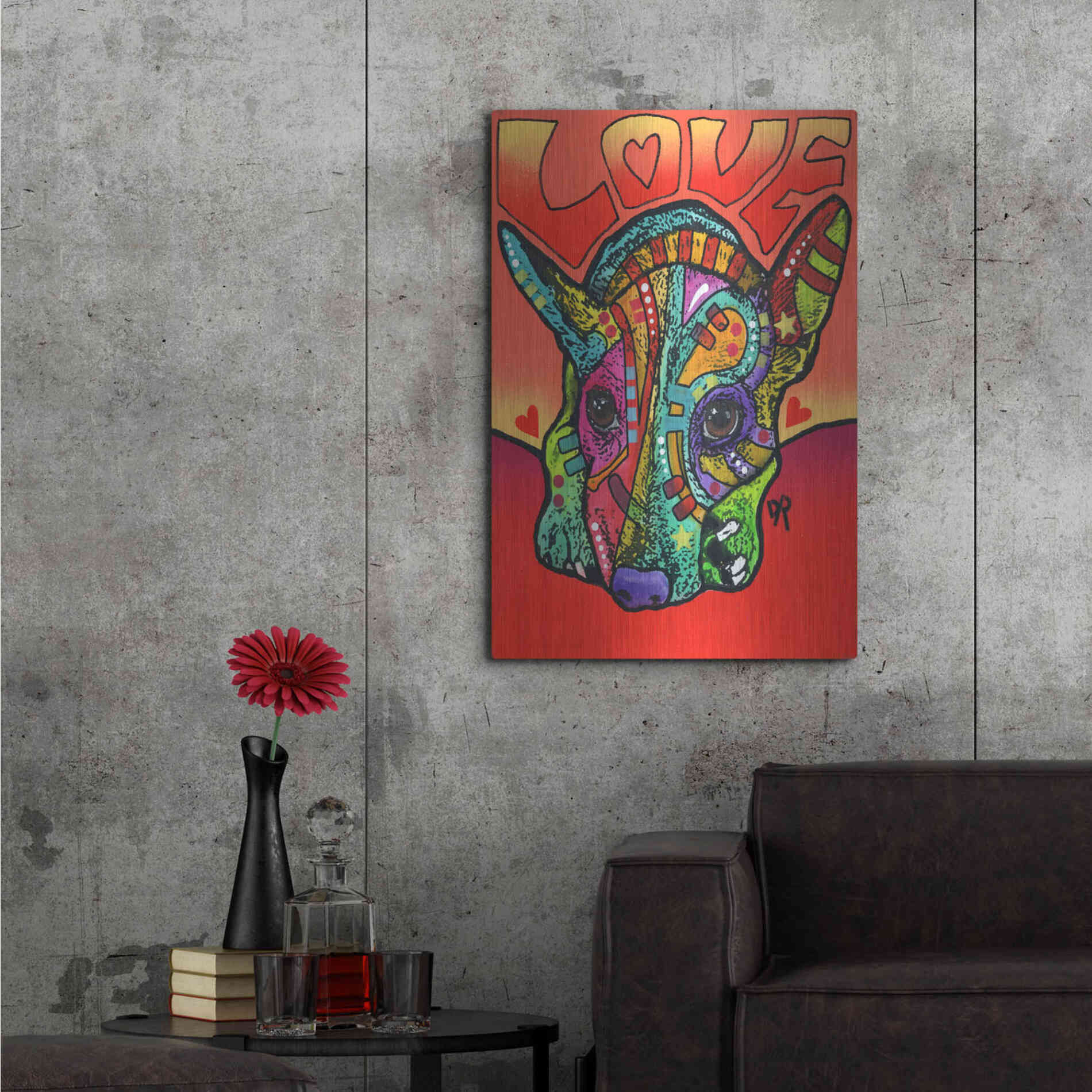 Luxe Metal Art 'Ralphy' by Dean Russo, Metal Wall Art,24x36