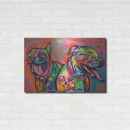 Luxe Metal Art 'Double the Fun' by Dean Russo, Metal Wall Art,36x24