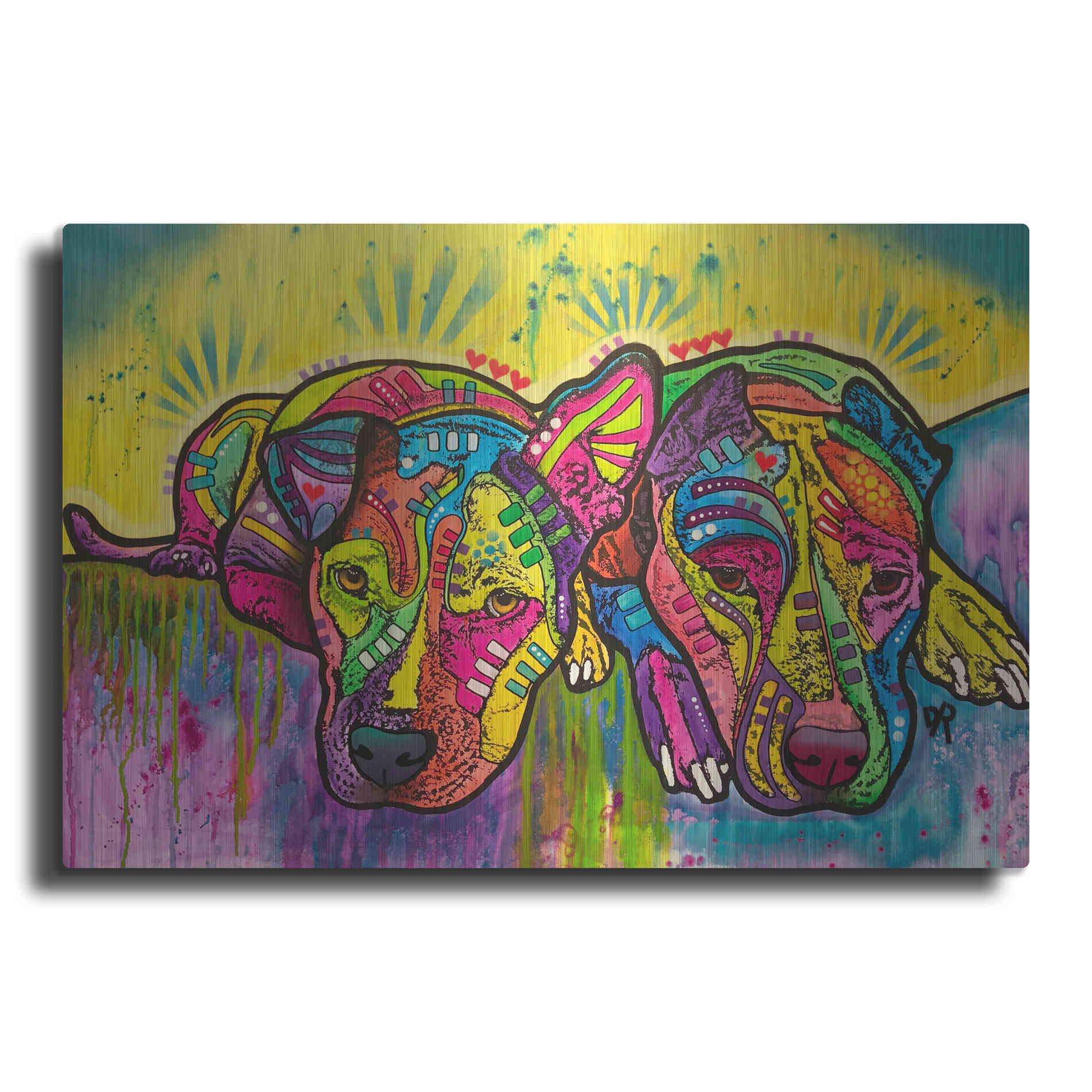 Luxe Metal Art 'Dofka And Stella' by Dean Russo, Metal Wall Art