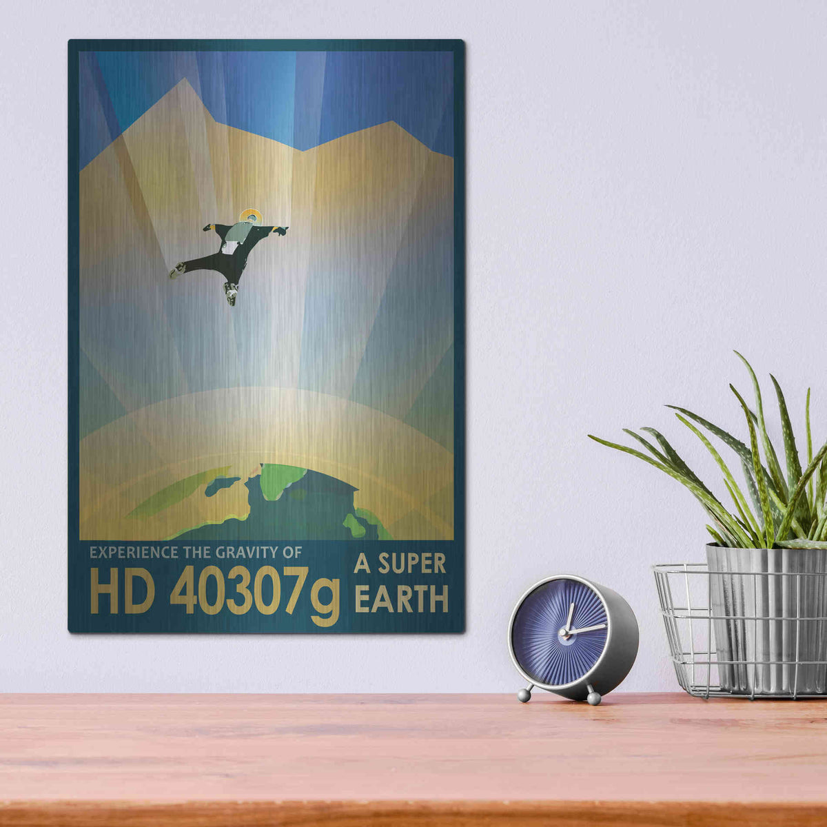 Luxe Metal Art 'Visions of the Future: HD 40307g,' Metal Wall Art,12x16