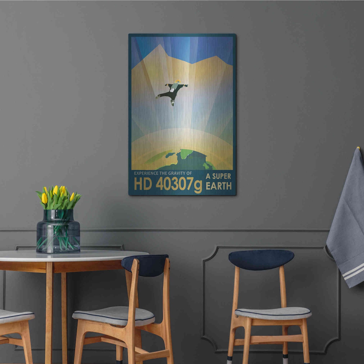 Luxe Metal Art 'Visions of the Future: HD 40307g,' Metal Wall Art,24x36