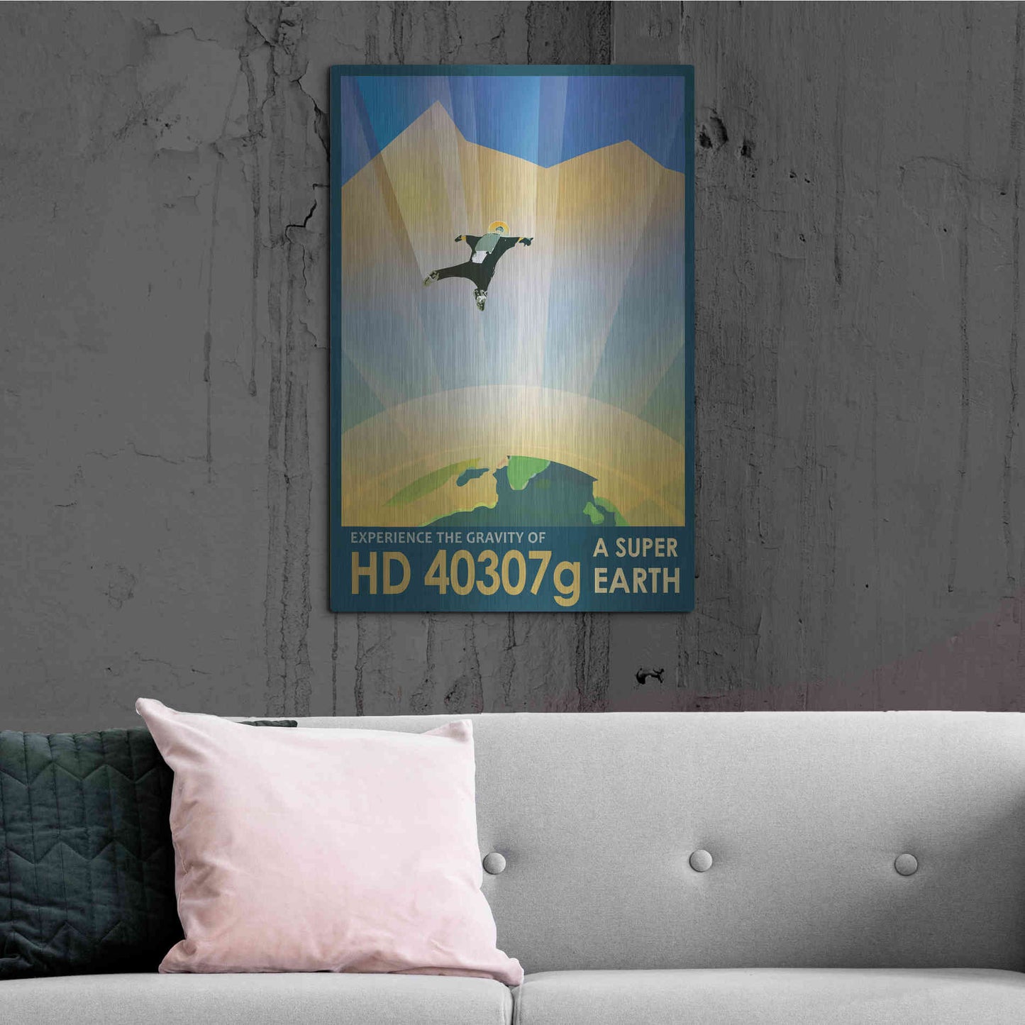 Luxe Metal Art 'Visions of the Future: HD 40307g,' Metal Wall Art,24x36