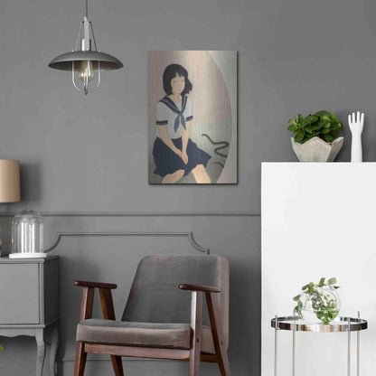 Luxe Metal Art 'Snake And Woman' by Sai Tamiya, Metal Wall Art,16x24