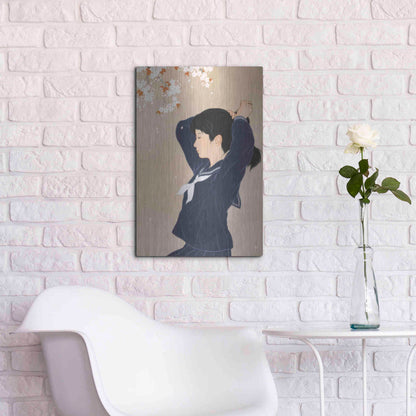 Luxe Metal Art 'Spring' by Sai Tamiya, Metal Wall Art,16x24