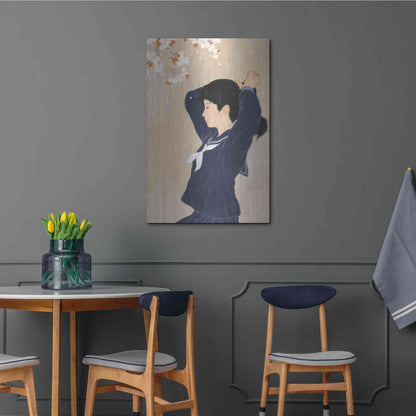 Luxe Metal Art 'Spring' by Sai Tamiya, Metal Wall Art,24x36
