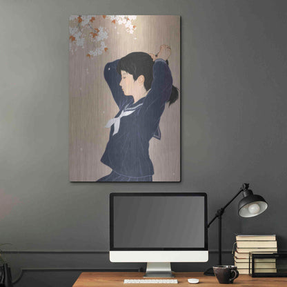 Luxe Metal Art 'Spring' by Sai Tamiya, Metal Wall Art,24x36