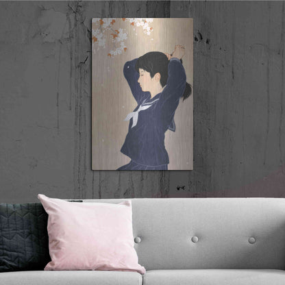 Luxe Metal Art 'Spring' by Sai Tamiya, Metal Wall Art,24x36