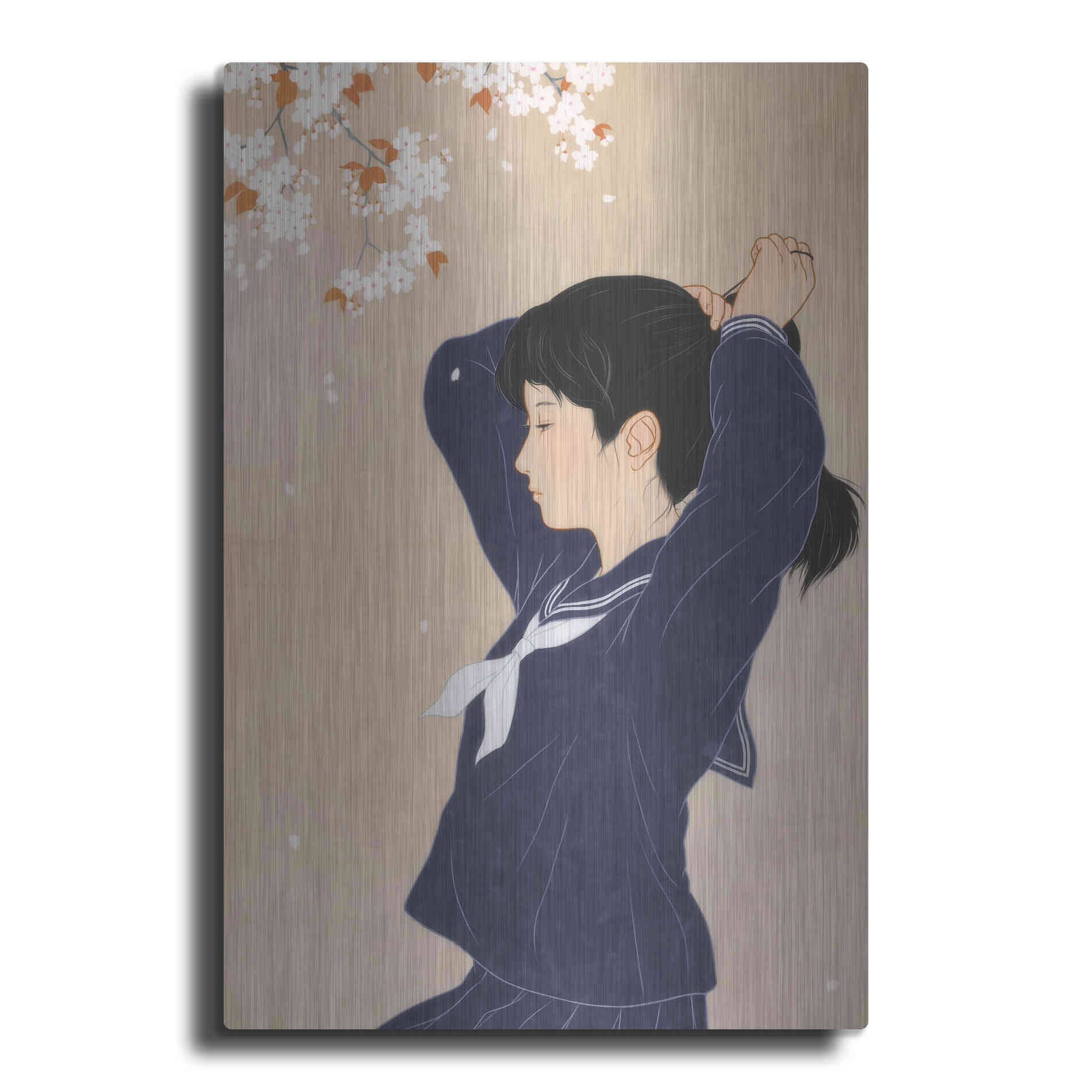 Luxe Metal Art 'Spring' by Sai Tamiya, Metal Wall Art