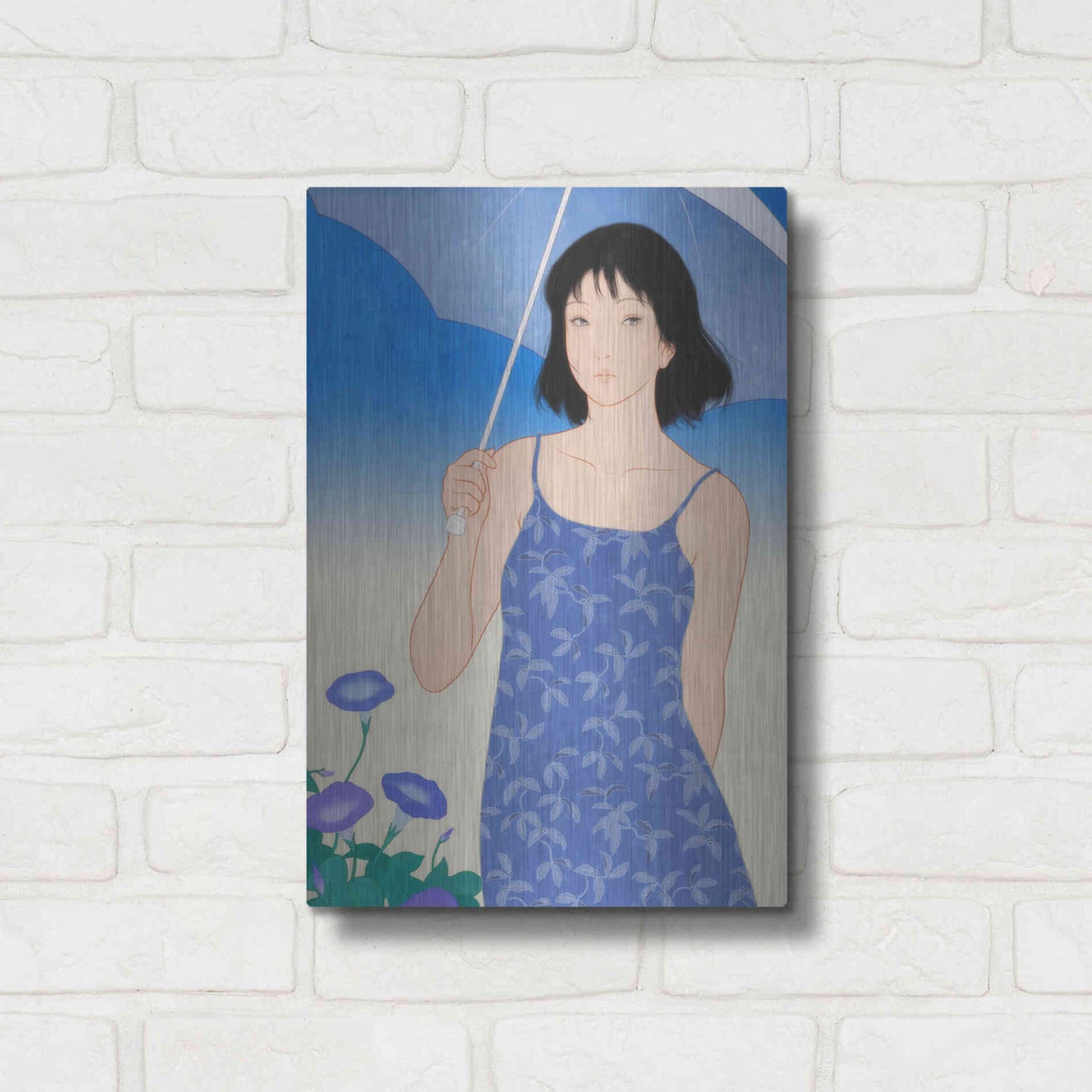 Luxe Metal Art 'Summer' by Sai Tamiya, Metal Wall Art,12x16