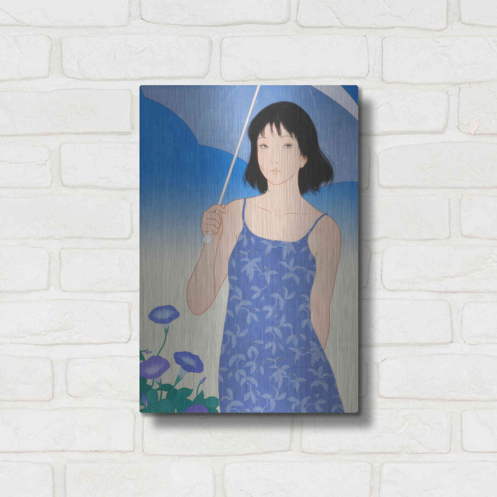 Luxe Metal Art 'Summer' by Sai Tamiya, Metal Wall Art,12x16