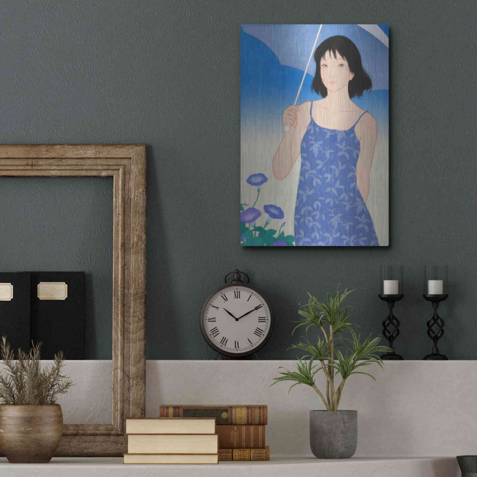 Luxe Metal Art 'Summer' by Sai Tamiya, Metal Wall Art,12x16