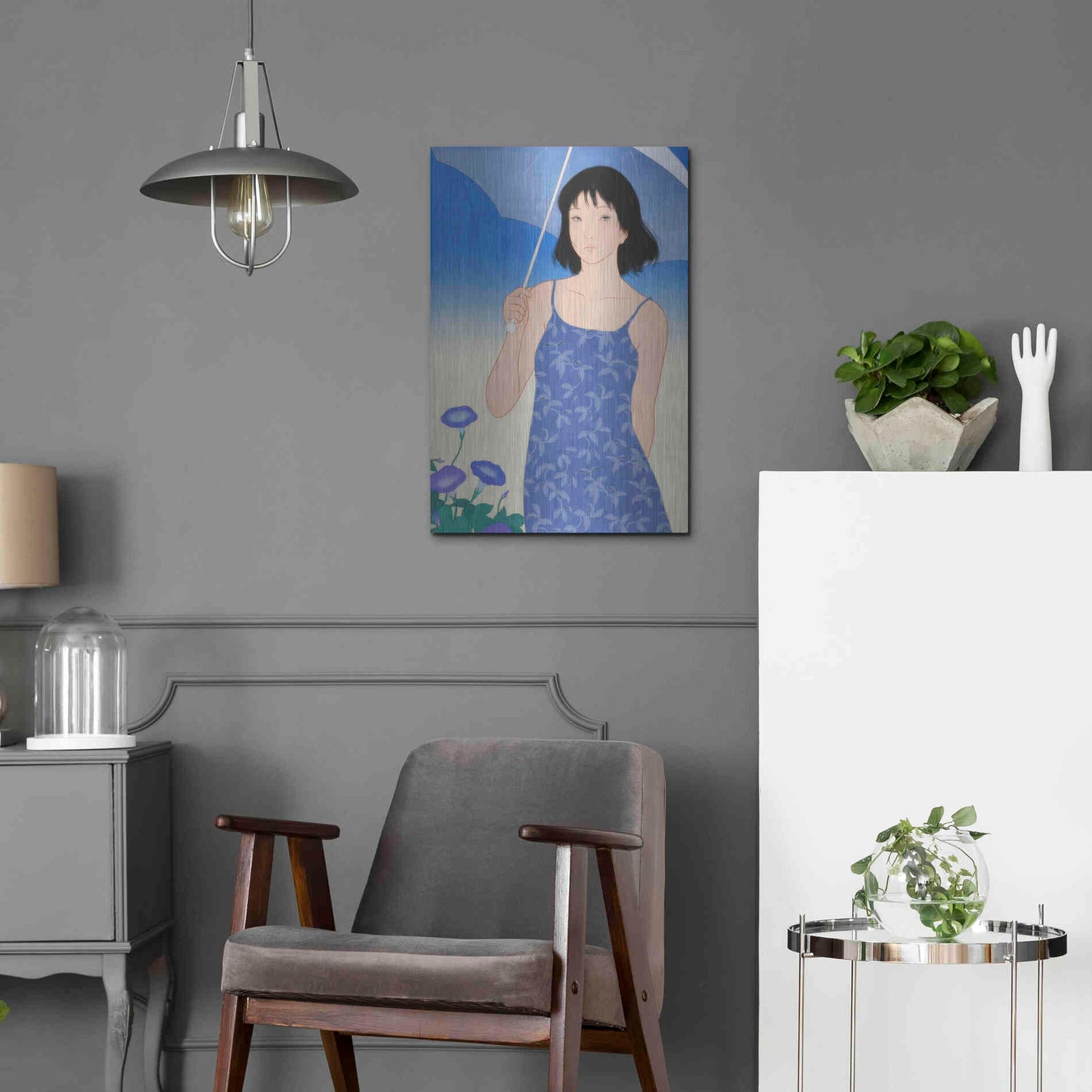 Luxe Metal Art 'Summer' by Sai Tamiya, Metal Wall Art,16x24