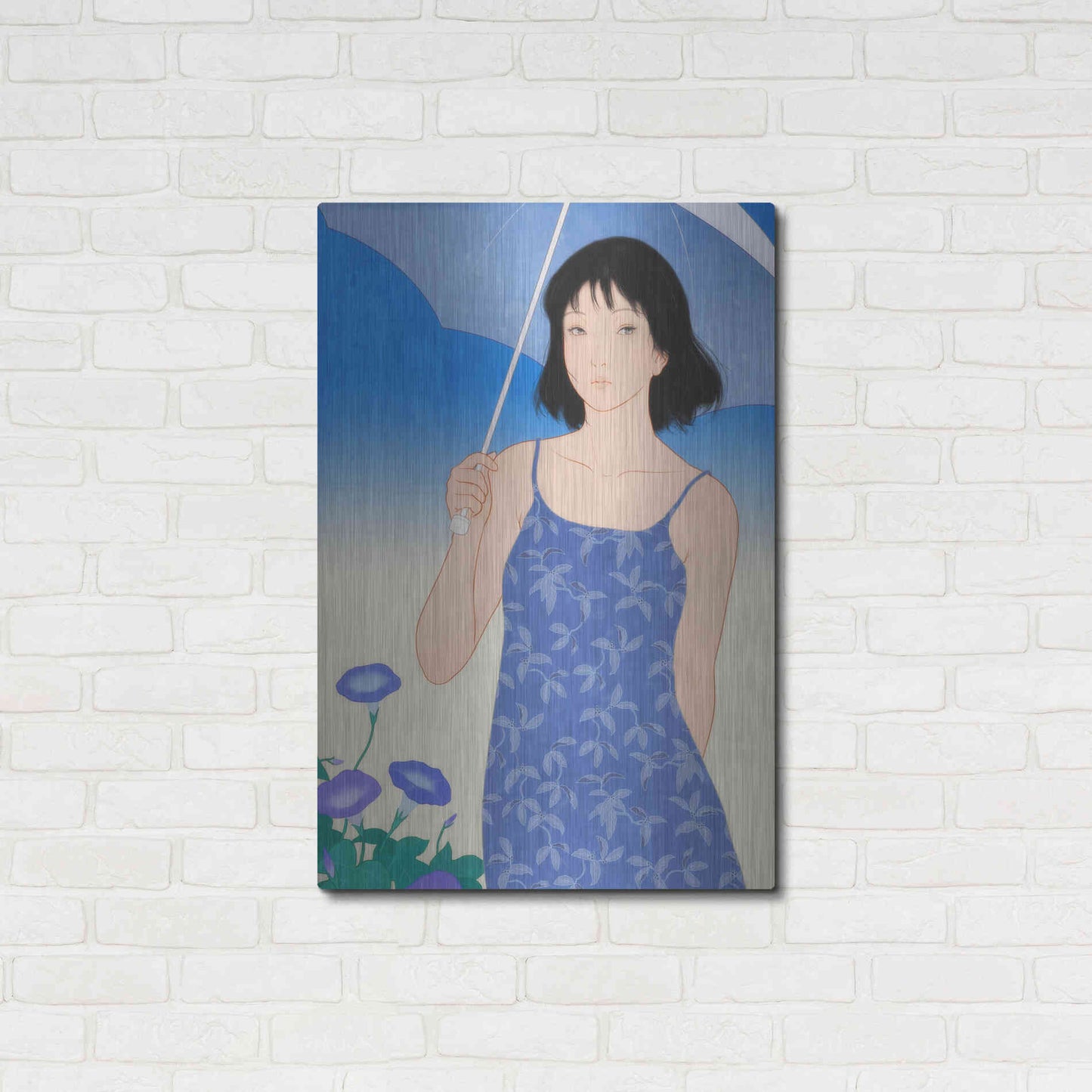 Luxe Metal Art 'Summer' by Sai Tamiya, Metal Wall Art,24x36