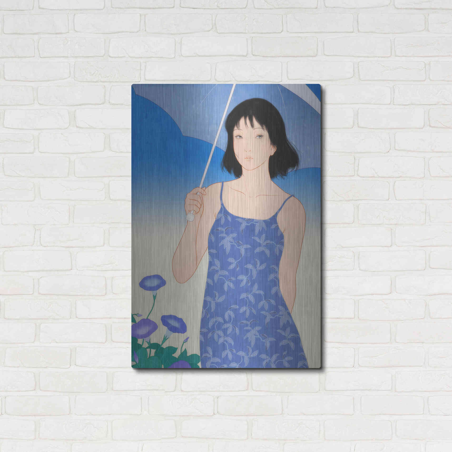 Luxe Metal Art 'Summer' by Sai Tamiya, Metal Wall Art,24x36