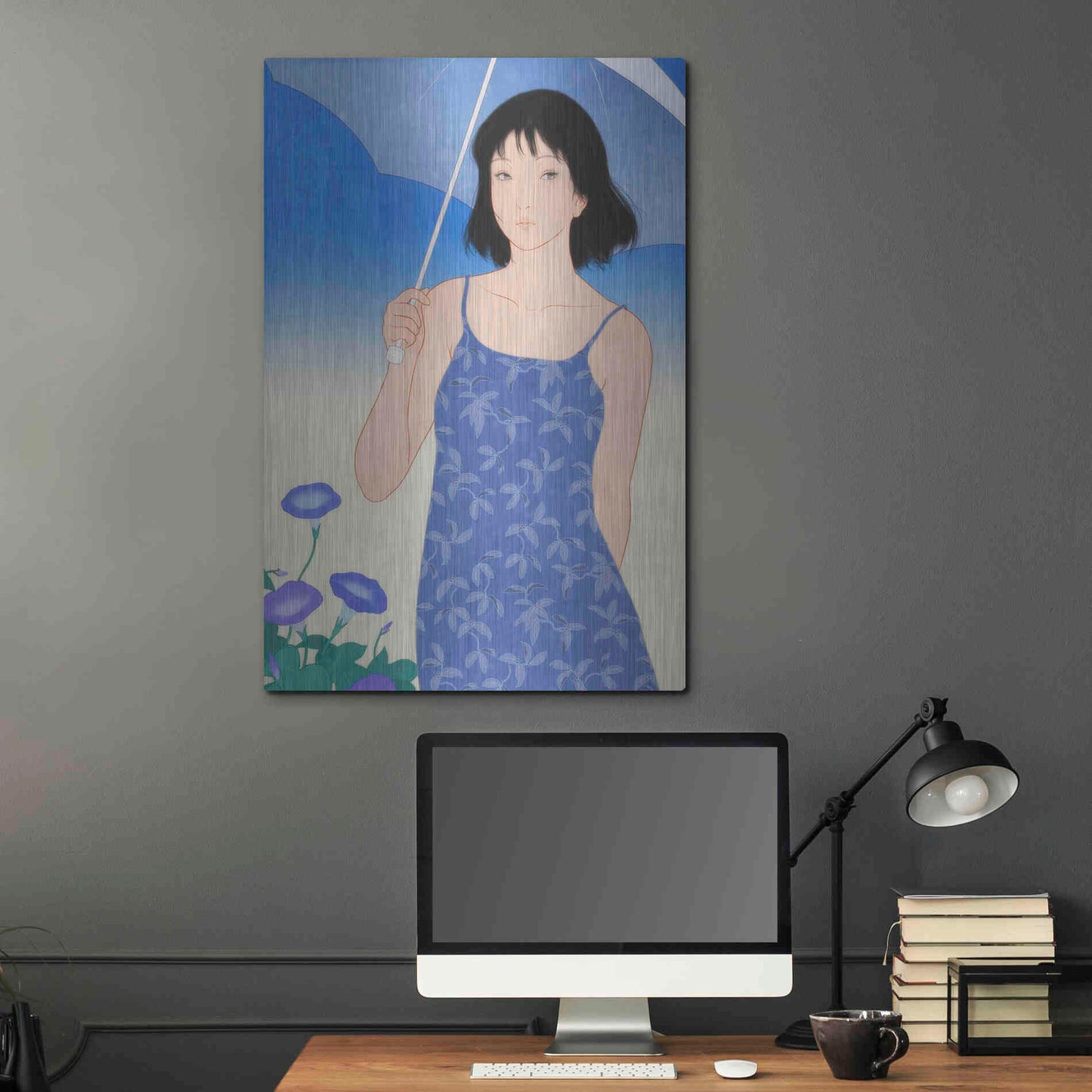 Luxe Metal Art 'Summer' by Sai Tamiya, Metal Wall Art,24x36