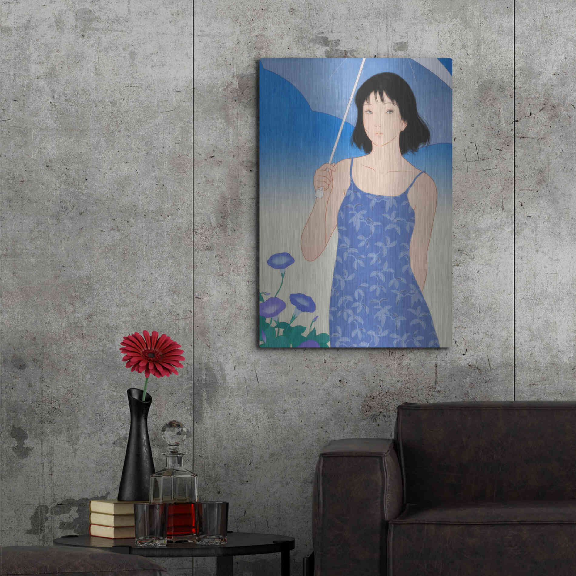 Luxe Metal Art 'Summer' by Sai Tamiya, Metal Wall Art,24x36