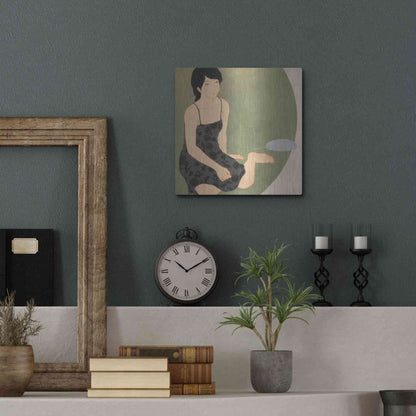 Luxe Metal Art 'Waka Kaede' by Sai Tamiya, Metal Wall Art,12x12