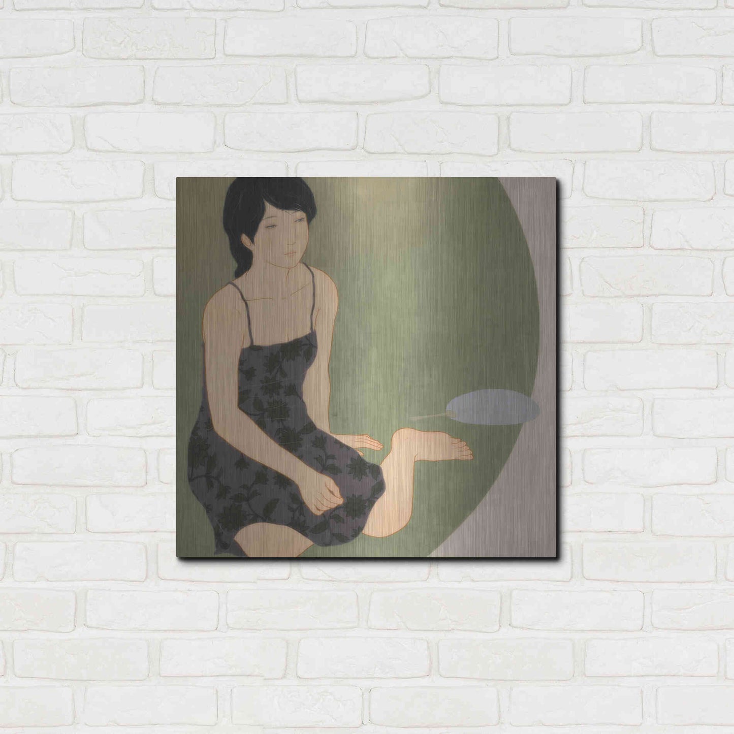 Luxe Metal Art 'Waka Kaede' by Sai Tamiya, Metal Wall Art,24x24