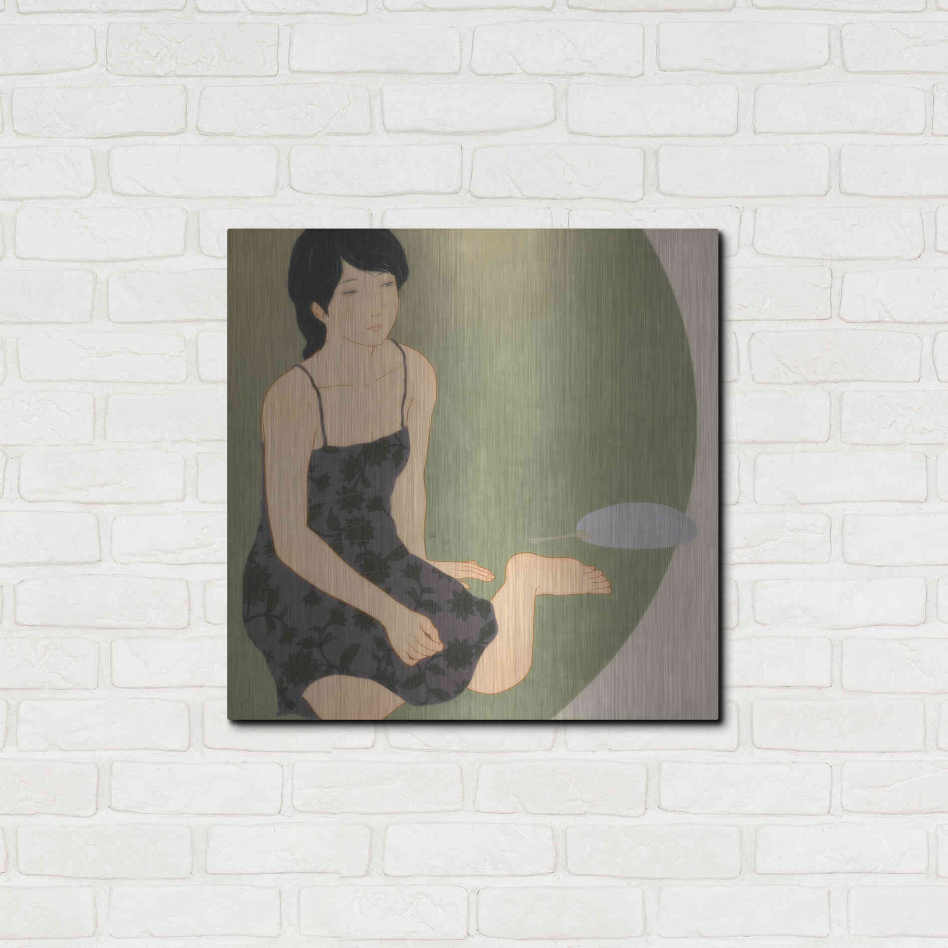 Luxe Metal Art 'Waka Kaede' by Sai Tamiya, Metal Wall Art,24x24