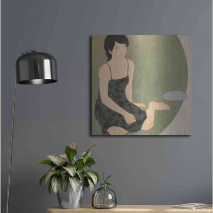 Luxe Metal Art 'Waka Kaede' by Sai Tamiya, Metal Wall Art,24x24