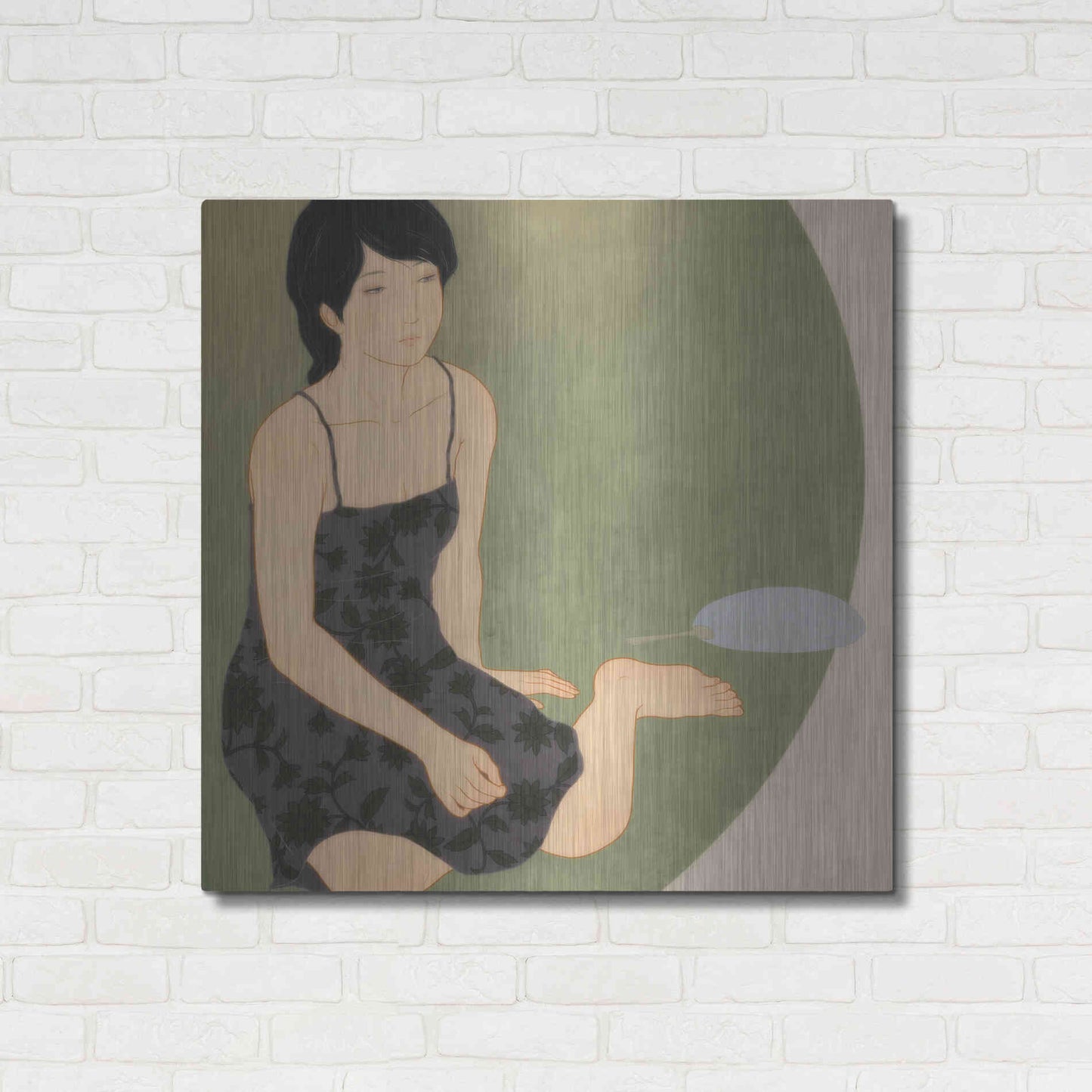 Luxe Metal Art 'Waka Kaede' by Sai Tamiya, Metal Wall Art,36x36