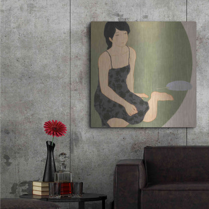 Luxe Metal Art 'Waka Kaede' by Sai Tamiya, Metal Wall Art,36x36