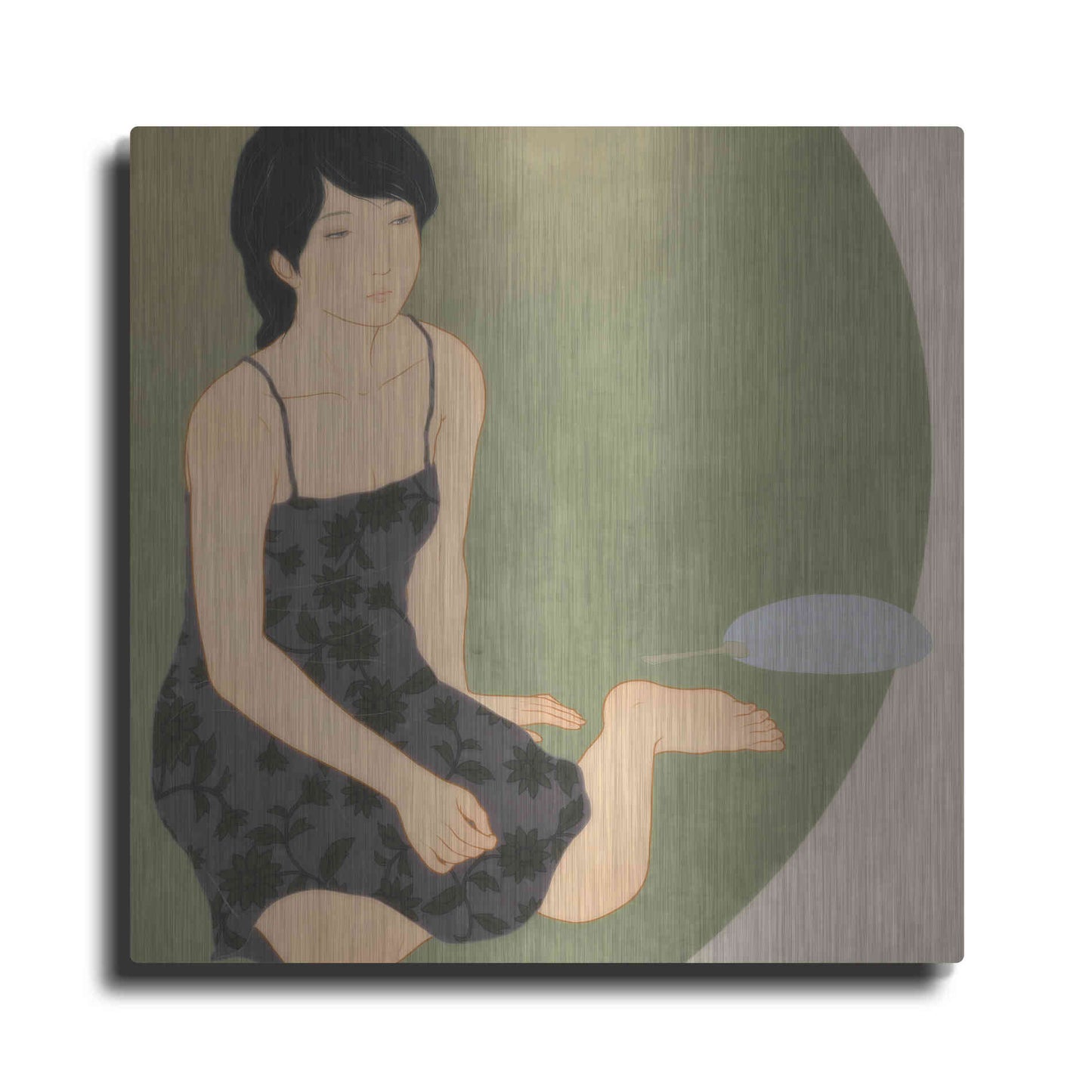 Luxe Metal Art 'Waka Kaede' by Sai Tamiya, Metal Wall Art