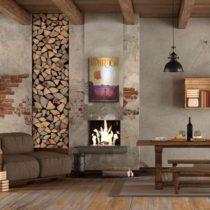 Luxe Metal Art 'Visions of the Future: Kepler-16b,' Metal Wall Art,24x36