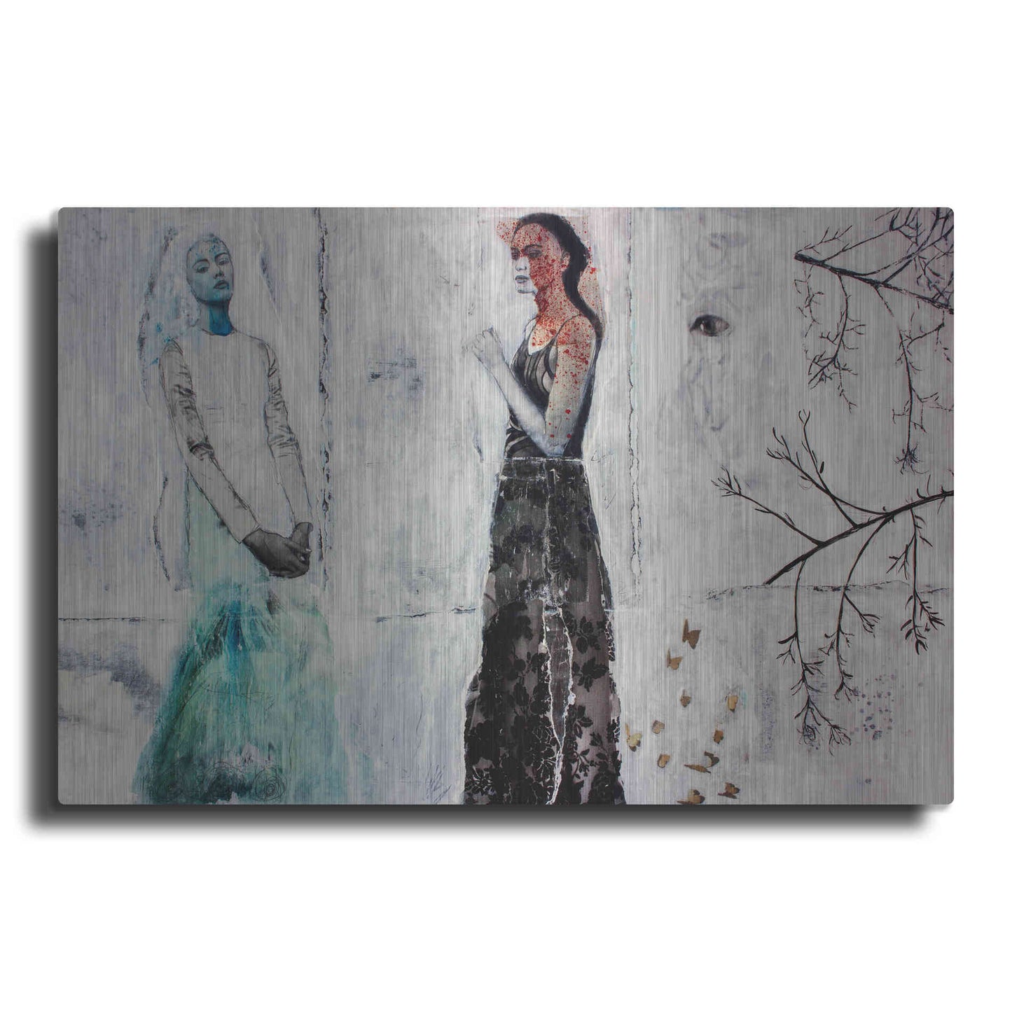 Luxe Metal Art 'Ice Queens Print' by DB Waterman, Metal Wall Art