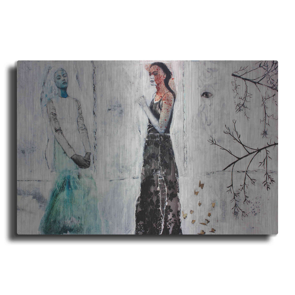 Luxe Metal Art 'Ice Queens Print' by DB Waterman, Metal Wall Art