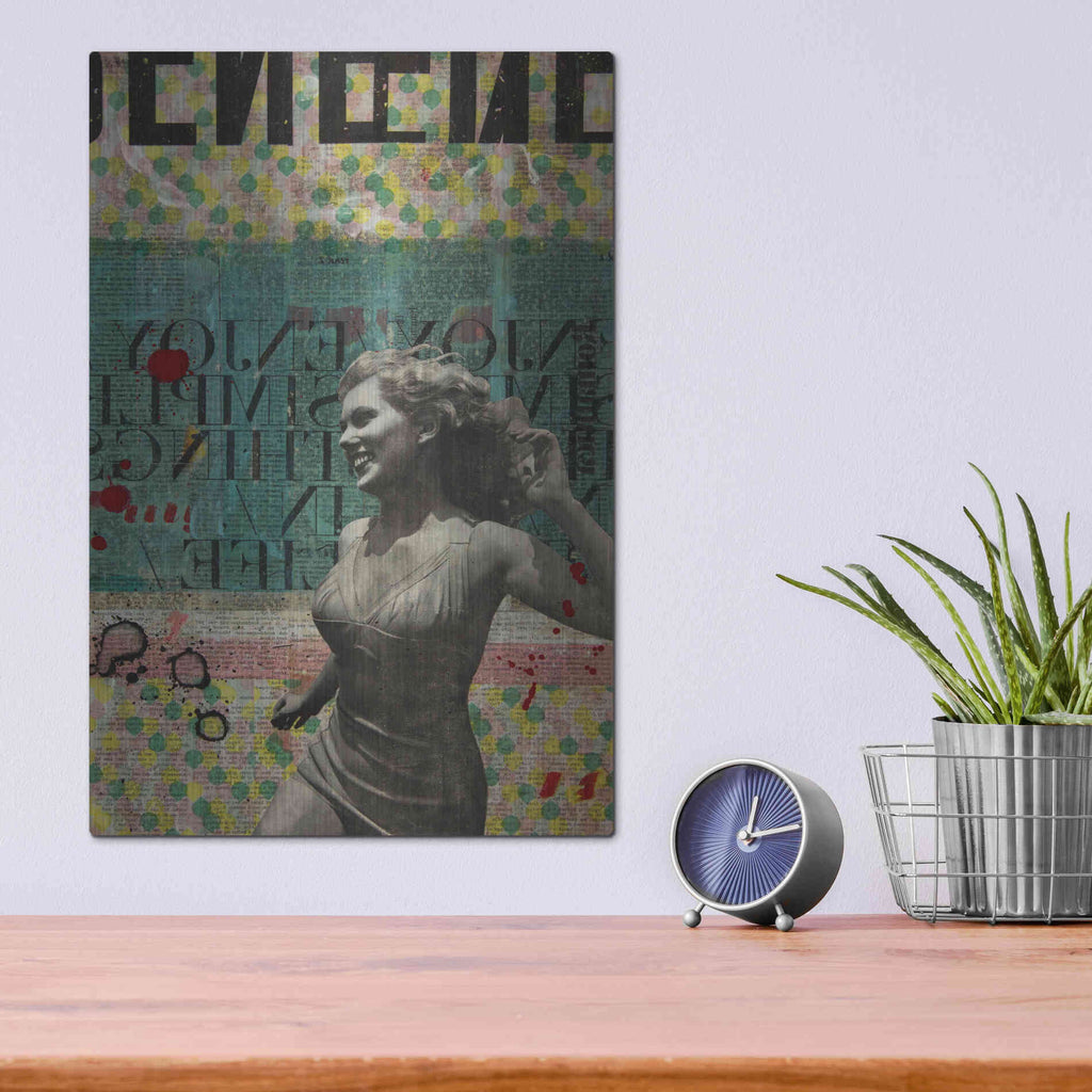Luxe Metal Art 'Rising Star' by DB Waterman, Metal Wall Art,12x16