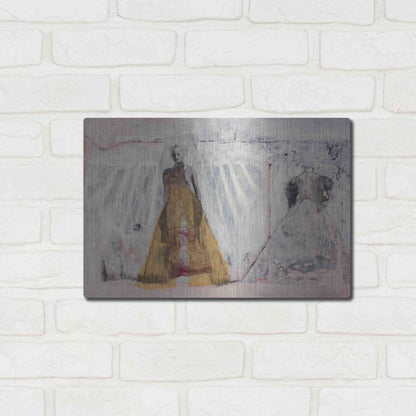 Luxe Metal Art 'The Bridal Gown' by DB Waterman, Metal Wall Art,16x12