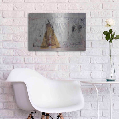 Luxe Metal Art 'The Bridal Gown' by DB Waterman, Metal Wall Art,24x16