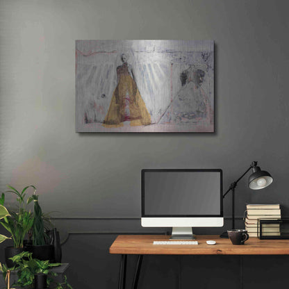 Luxe Metal Art 'The Bridal Gown' by DB Waterman, Metal Wall Art,36x24