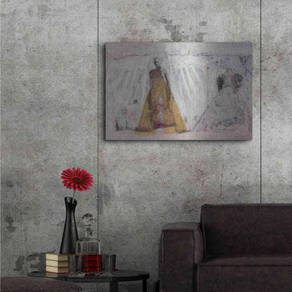 Luxe Metal Art 'The Bridal Gown' by DB Waterman, Metal Wall Art,36x24