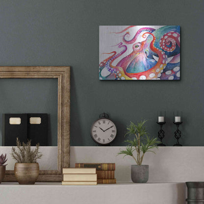 Luxe Metal Art 'Augustus' by Marc Allante, Metal Wall Art,16x12