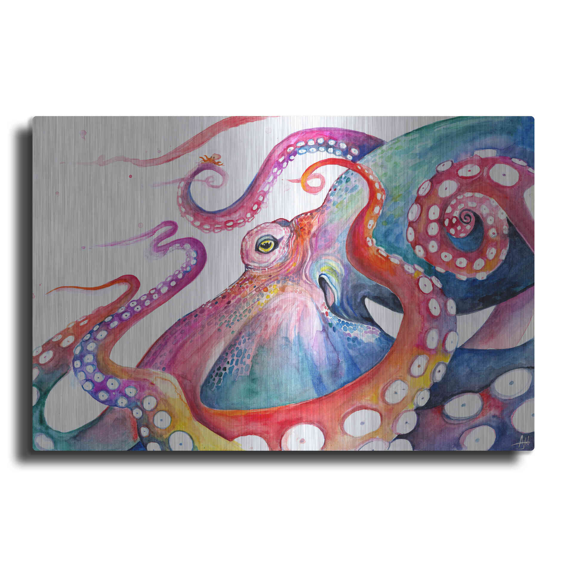 Luxe Metal Art 'Augustus' by Marc Allante, Metal Wall Art