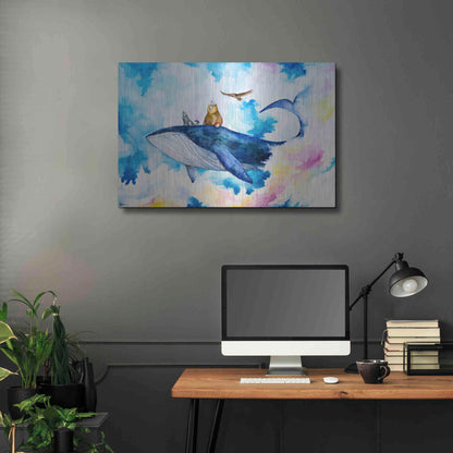 Luxe Metal Art 'Adventure Time' by Marc Allante, Metal Wall Art,36x24