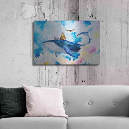 Luxe Metal Art 'Adventure Time' by Marc Allante, Metal Wall Art,36x24