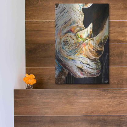 Luxe Metal Art 'Unicorn' by Marc Allante, Metal Wall Art,12x16