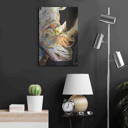 Luxe Metal Art 'Unicorn' by Marc Allante, Metal Wall Art,16x24