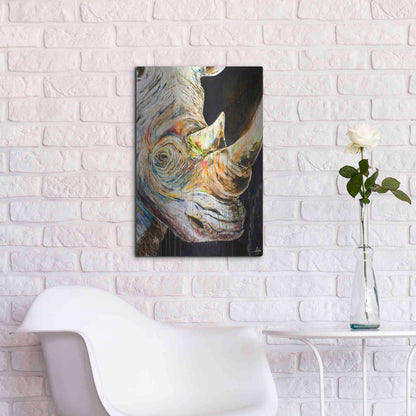 Luxe Metal Art 'Unicorn' by Marc Allante, Metal Wall Art,16x24