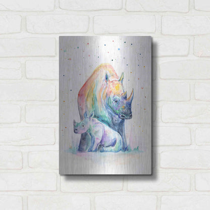 Luxe Metal Art 'Shelter' by Marc Allante, Metal Wall Art,12x16