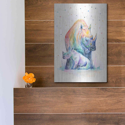 Luxe Metal Art 'Shelter' by Marc Allante, Metal Wall Art,12x16