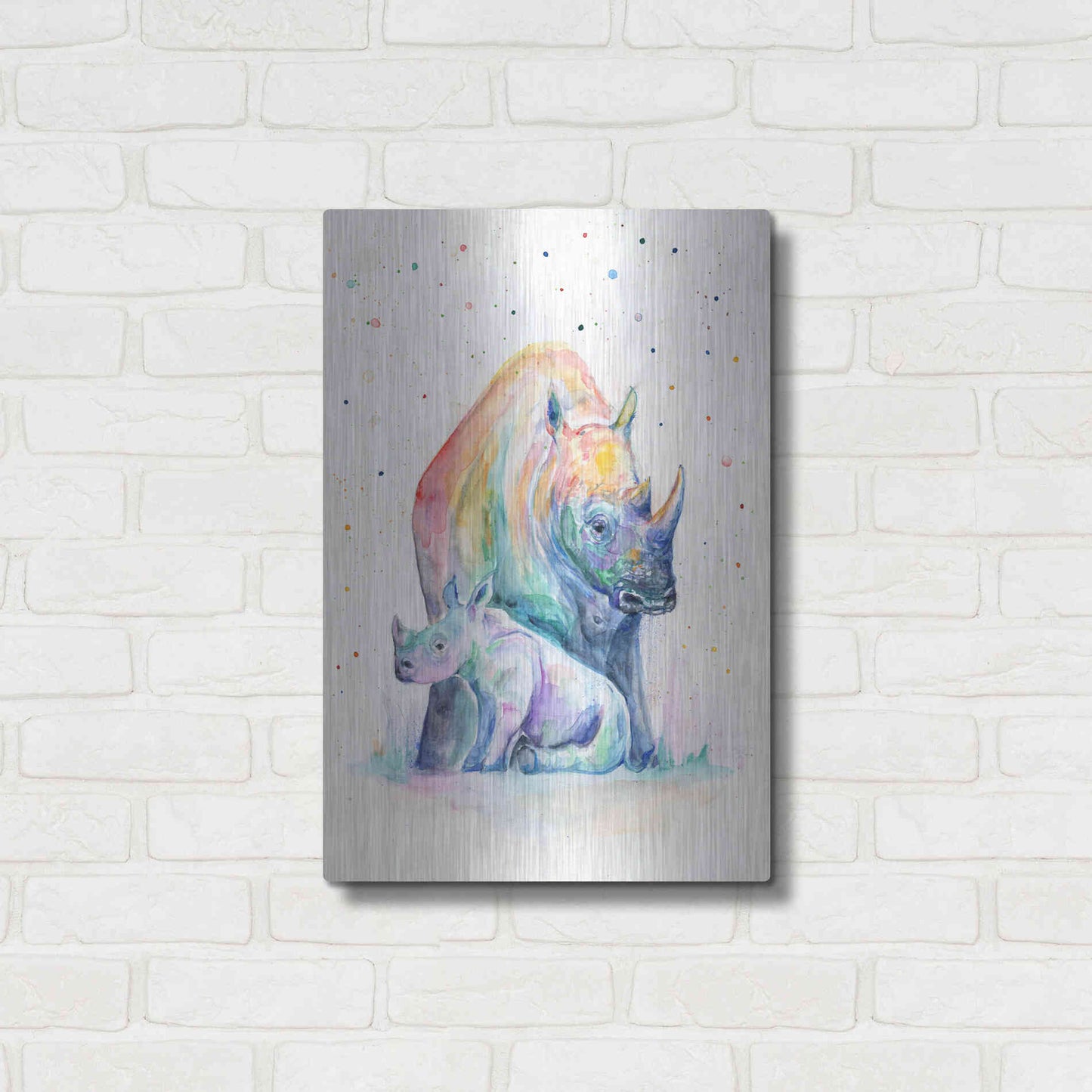 Luxe Metal Art 'Shelter' by Marc Allante, Metal Wall Art,16x24