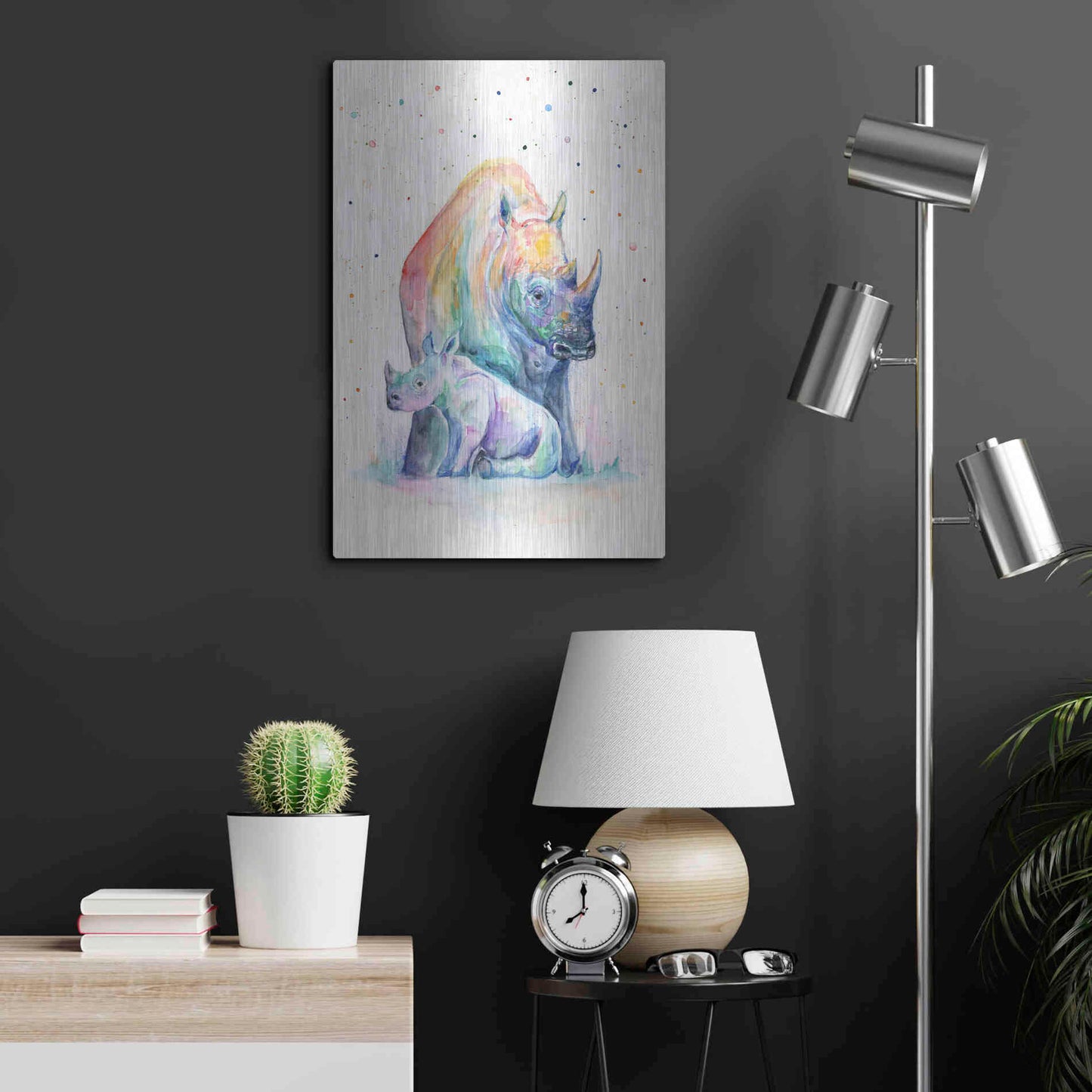 Luxe Metal Art 'Shelter' by Marc Allante, Metal Wall Art,16x24